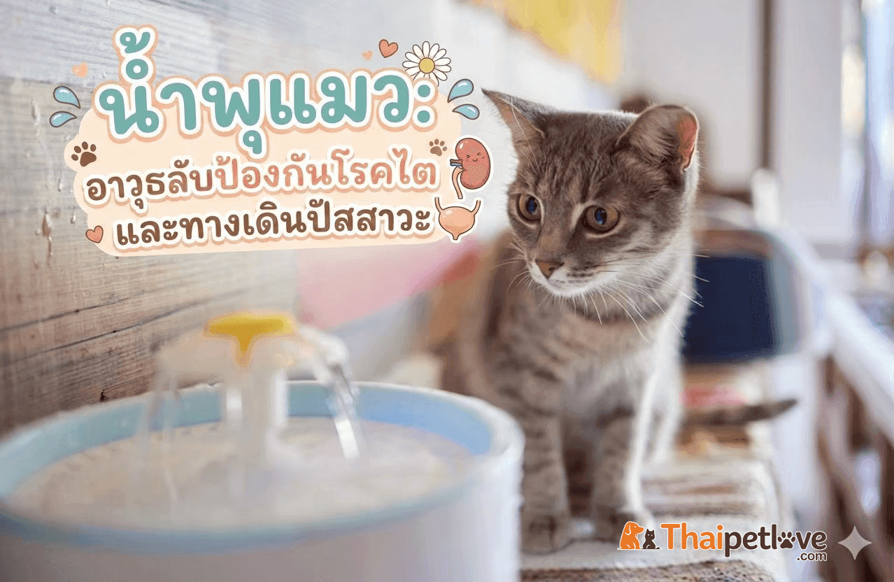 น้ำพุแมว: อาวุธลับป้องกันโรคไตและทางเดินปัสสาวะ